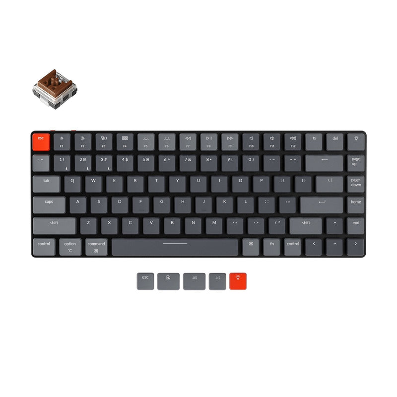 Keychron K3 (Hot-Swappable) Ultra-Slim White Backlight Teclado Mecânico Wireless